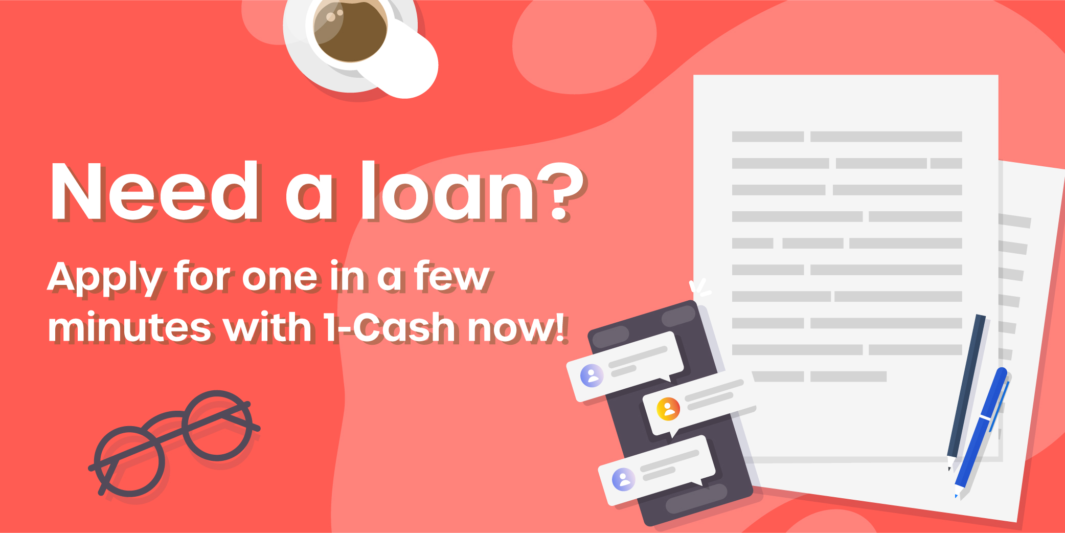 Clickable banner to apply for a loan