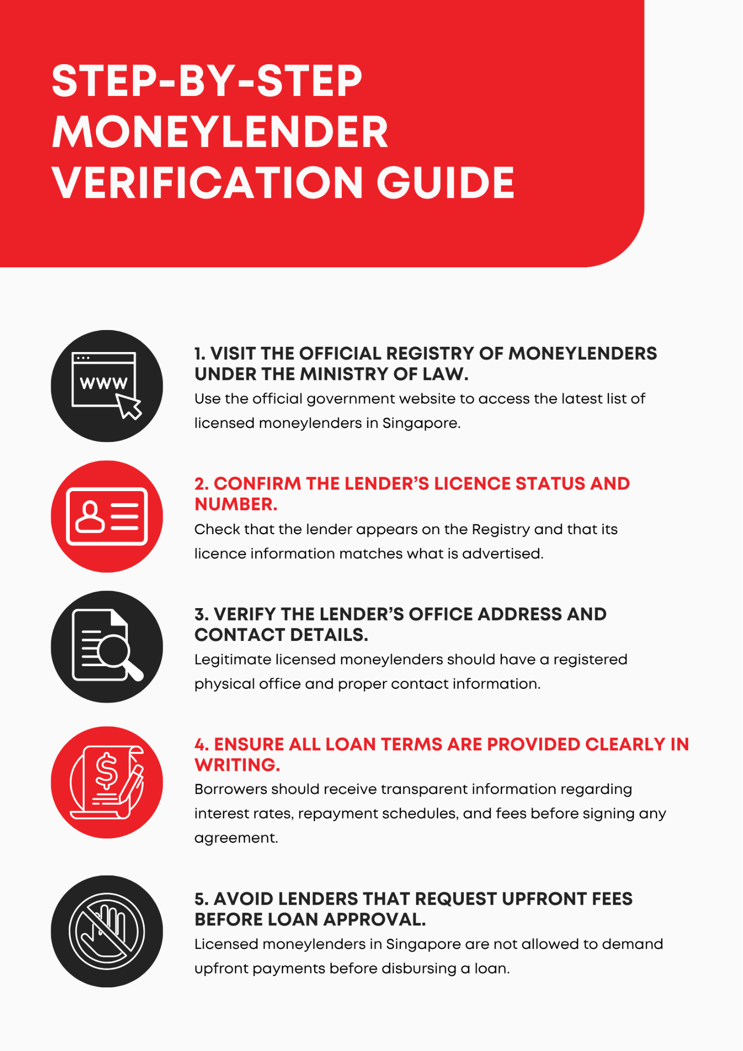 How to Verify a Licensed Moneylender in Singapore